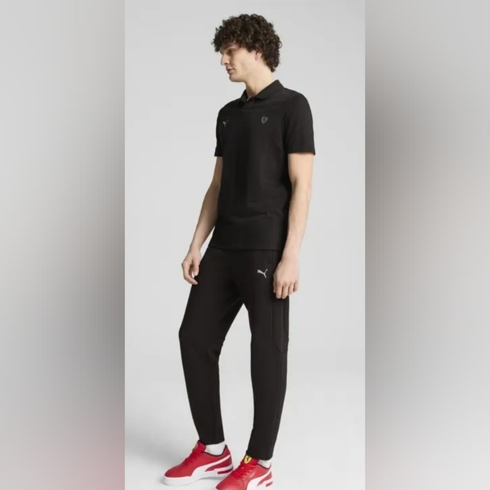 Size M - New Men's Puma F 1 Polo Ferrari - Black - Picture 4 of 13